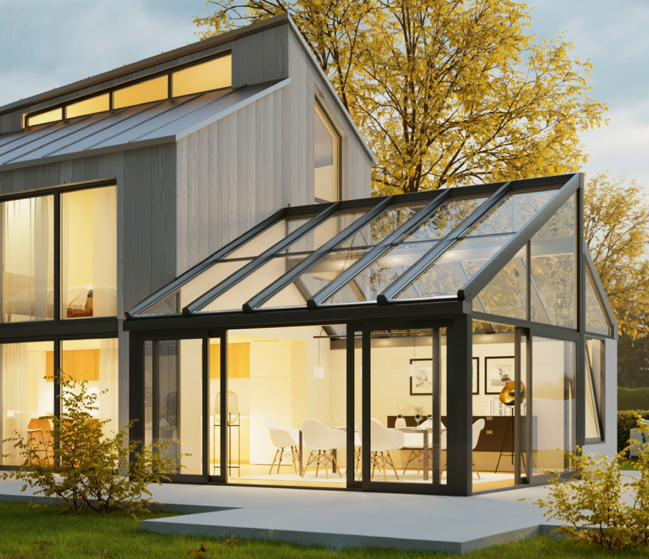 Markante Dachform-Lösung als Satteldach, die der architektonischen Individualität keine Grenzen setzt und klassische Akzente setzt.